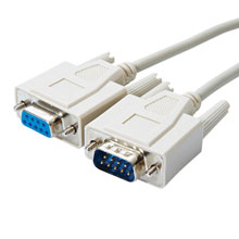 SERIAL CABLE, DB9 (MALE) TO DB9 (FEMALE)